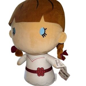 YuMe Annabelle Creation Horror Movie Plush Doll Brown Hair Red Dress‎ NEW